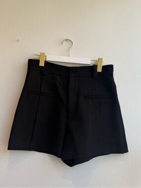Zara High-waisted Suit-style Shorts in Black 2417/878
